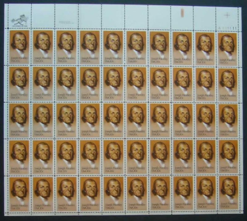 US Scott 2038 Sheet (20 cents)