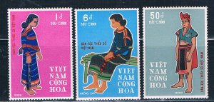 Vietnam 355-57 MNH set Ethnic minorities in VN 1969  (V0531)