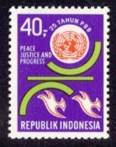 Indonesia Sc# 794 MNH 25th Anniversary of the UN