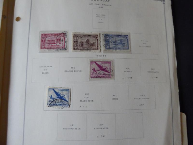 Uruguay 1941-1949 Mint/Used Stamp Collection on Album Pages