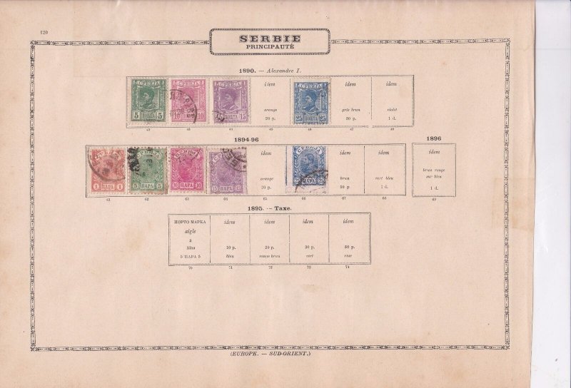 serbia early  stamps as shown ref 12323