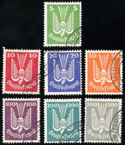 Germany Stamps # C8-14 Used VF Perfect Scott Value $250.00