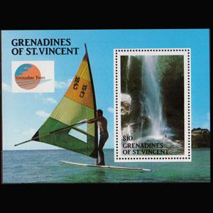 ST.VINCENT GRENADINE 1988 - Scott# 595 S/S Waterfall NH