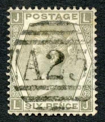 Malta SGZ63 6d Grey plate 12 Cat 75 pounds 