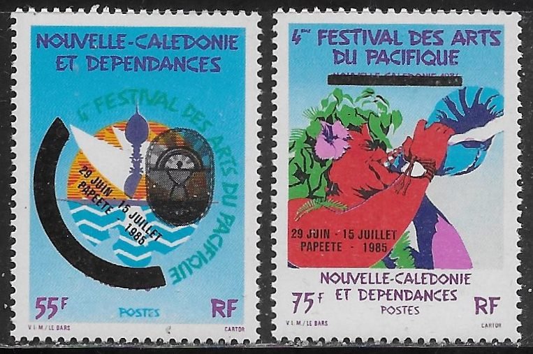 New Caledonia Scott #'s 528 - 529 MNH