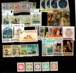 Tristan Da Cunha Scott 324 // 591,J6-10 Mint NH sets (Catalog Value $41.80)