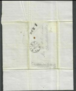 Charlottesville VA Cover CSA Sc#1 Turned Cover Richmond Mar 3 1862 Rare