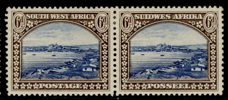 SOUTH WEST AFRICA GV SG79, 6d blue & brown, M MINT.