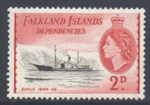 Falkland Islands Deps Scott 1L22 - SG G29, 1954 Ships 2d MH*