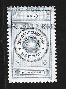SC# 5062 - (47c) - World Stamp Show, blue used off paper