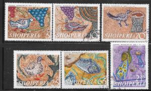 Albania  #1301-1306  Mosaics  CV $1.60