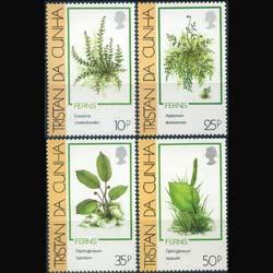 TRISTAN DA CUNHA 1989 - Scott# 460-3 Ferns Set of 4 NH