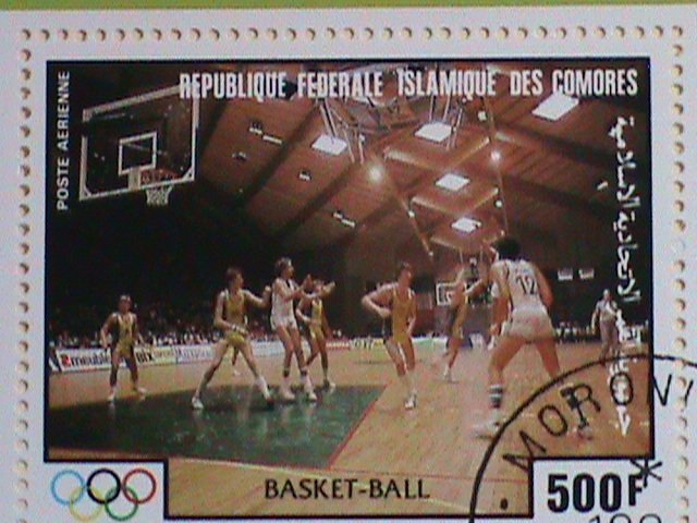 ​COMORO ISLAND STAMP:1984-SC#603- OLYMPIC LOS ANGELES CTO-NH S/S SHEET