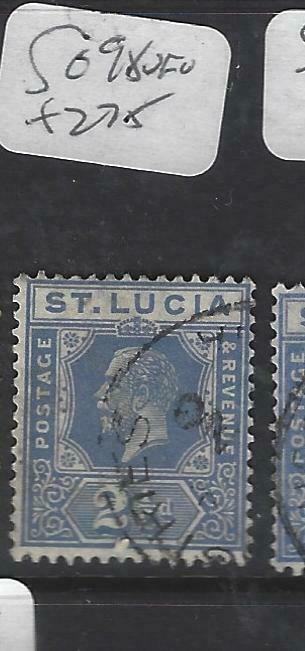 ST LUCIA  (P2905B)   KGV 2 1/2D     SG 98       VFU