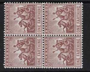 Barbados SC# 91 Block of 4 Mint Never Hinged - S17603