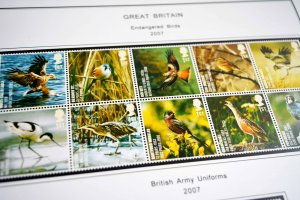 COLOR PRINTED GREAT BRITAIN 2000-2010 STAMP ALBUM PAGES (140 illustrated pages)