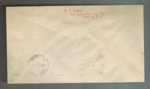 1925 USS Los Angeles NYC USA to Bermuda Zeppelin Airship Cover Hand Drawn!