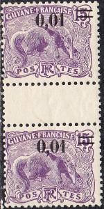 French Guiana #94 MNH  Gutter Pair