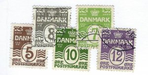 Denmark SC#89,93-94,91 & 96 Used F-VF...enjoy the deal!!