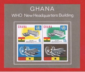 Ghana #250a MNH OG   WHO  Souvenir Sheet   Free S/H