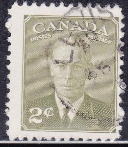 Canada 305 King George VI with Postes-Postage 1951