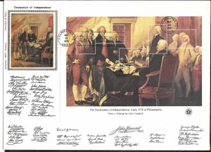 Just Fun Cover #1686-89 COLORANO SILK 4 FDC SOUVENIR SHEETS Cachet (my34)