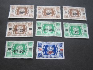 French Wallis and Futuna Islands 1946 Sc 141-48 set MH