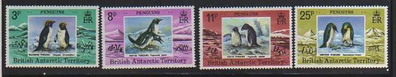 British Antarctic Territory MNH # 72-5 Penguins 201CV $22.50