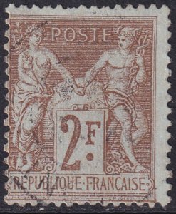 France 1900 Sc 108 used perf damage at top