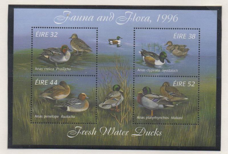 Ireland Sc 1027a 1996 Freshwater Ducks stamp sheet mint NH