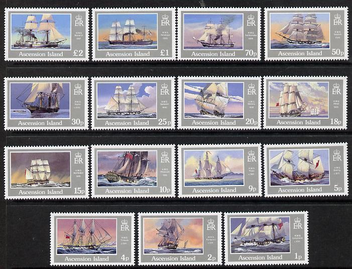 Ascension 1986 Ships of the Royal Navy definitive set com...