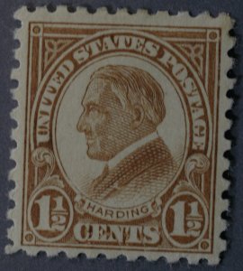 United States #582 1 1/2 Cent Harding OG