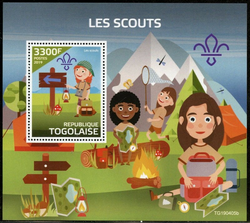 TOGO 2019 SCOUTS  SOUVENIR SHEET MINT NH