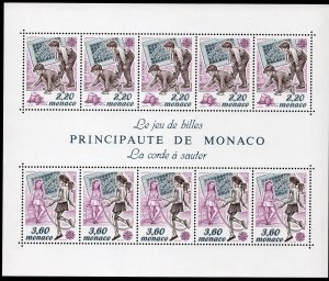 EUROPA CEPT 1989 - Monaco - Children's Games - MNH Souvenir Sheet