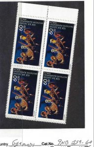 GERMANY BERLIN 9NB257-260 MNH BLOCKS OF 4 [D3]