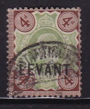 Great Britain 1905 Offices in the Levant GEVII Overprint Levant 4d  VF/used