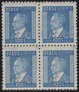 Brazil #529 - Block of 4 Mint NH. VF