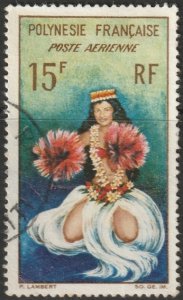 French Polynesia 1964 Sc C30 air post used