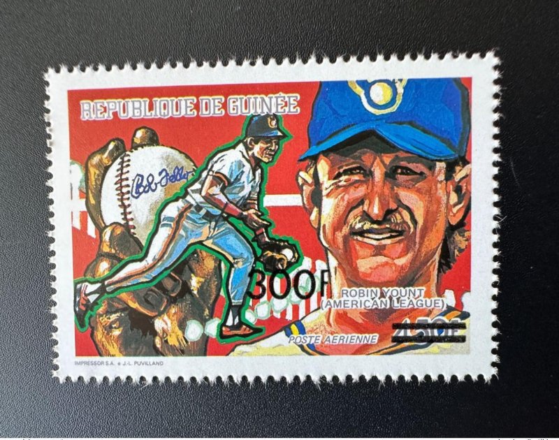 1991 Guinea Mi. 1339 Overloaded Robin Yount Baseball Baseball Sport New MNH**-