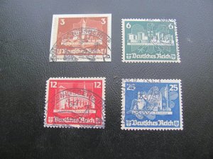 GERMANY 1935 USED SC B58 FROM SS SINGLES SET XF 200 EUROS (124) VERY CLEAN