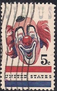 1309 5 cent American Circus (Clown) VF used