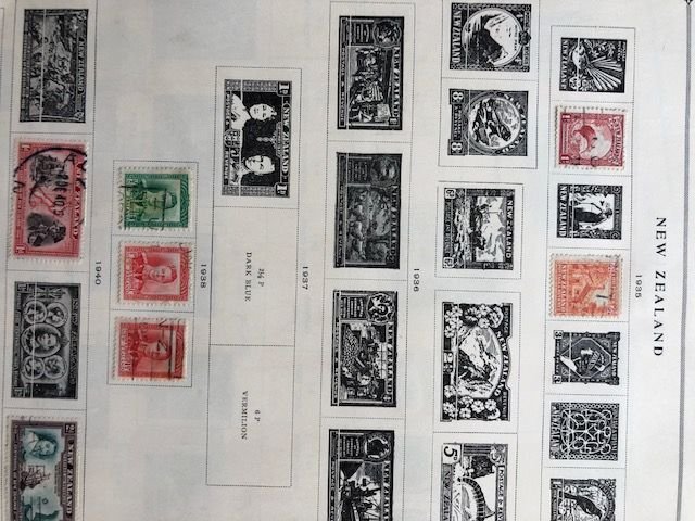 New Zealand Newfoundland New Hebrides Naru Netherland Prior to 1940 Album Sheets