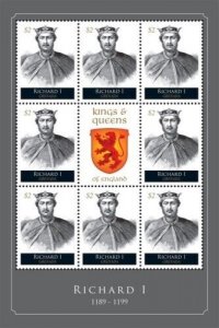 Grenada - 2011 - Kings & Queens Of England Richard I - Sheet Of 8 - MNH