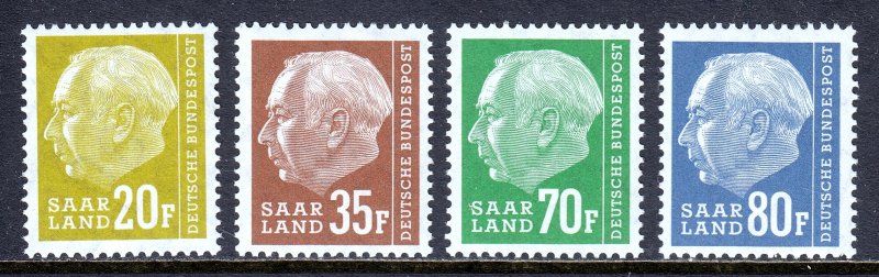 Saar - Scott #297//304 - MNH - Short set - SCV $10