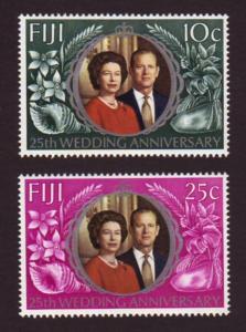 Fiji 1972 SG474/5 Set of 2 Silver Wedding Anniversary MH 