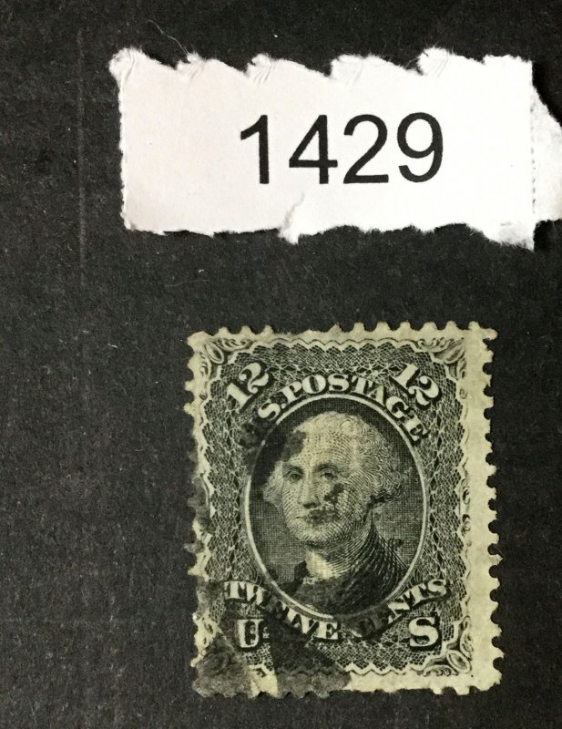 MOMEN: US STAMPS #90 E GRILL  USED LOT #1429