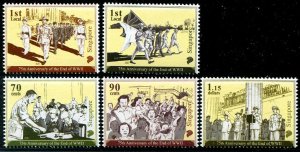 2020 Singapore End of WWII (5)  (Scott 2038-42) MNH