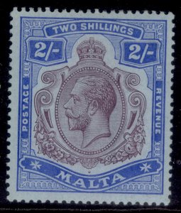 MALTA GV SG86, 2s purple & bright blue/blue, LH MINT. Cat £50.