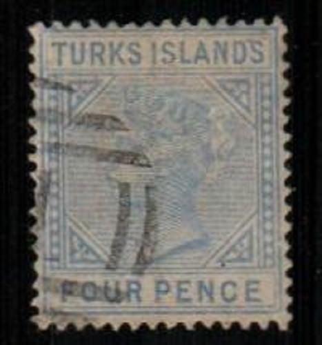 Turks Islands Scott 43 Used (Catalog Value $67.50)