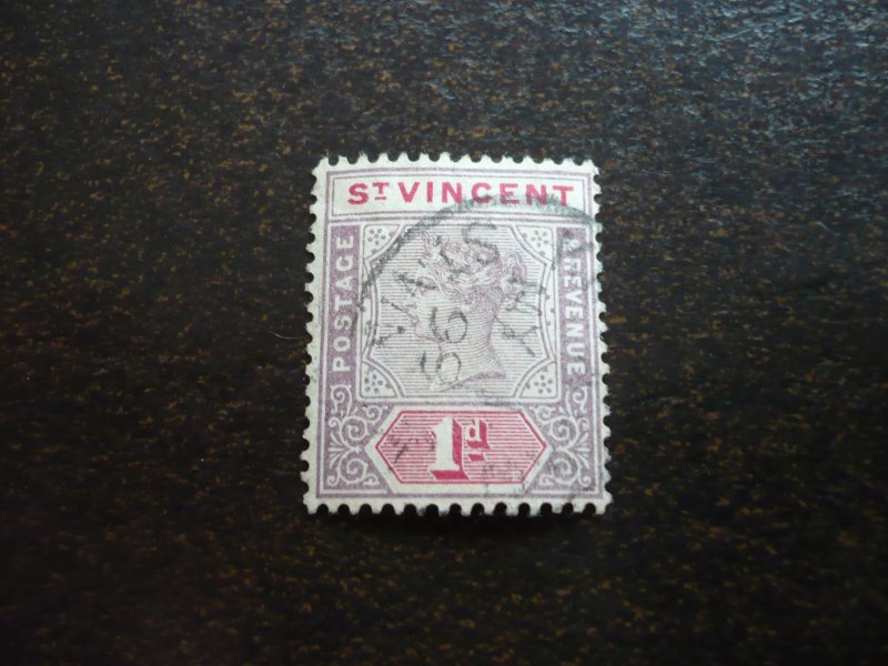 Stamps - St. Vincent - Scott# 63 - Used Part Set of 1 Stamp
